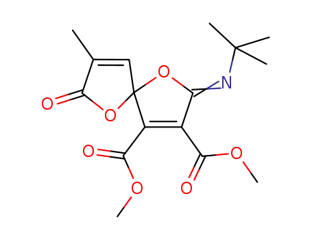 dimethyl 2-(tert-butylimino)-8-methyl-7-oxo-1,6-dioxaspiro[4.4]nona-3,8-diene-3,4-dicarboxylate