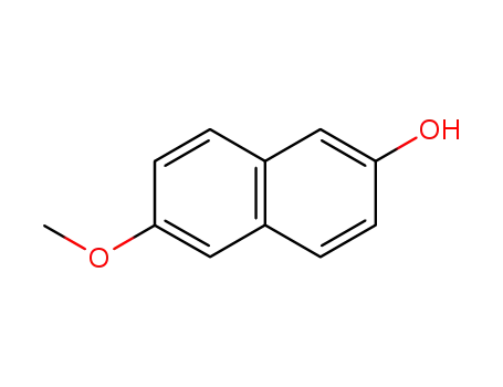 Molecular Structure of 5111-66-0 (6-Methoxy-2-naphthol)