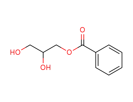 Molecular Structure of 3376-59-8 (2,3-dihydroxypropyl benzoate)