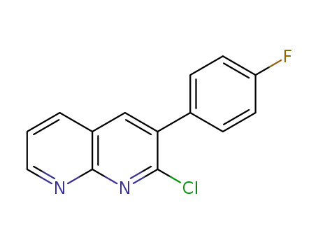2-chloro-3-(4-fluorophenyl)-1,8-naphthyridine