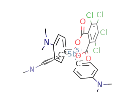 [(4-N,N-dimethylaminophenyl)3Sb(OC(O)C6Cl4C(O)O)]