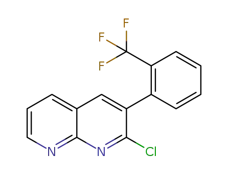 2-chloro-3-(2-(trifluoromethyl)phenyl)-1,8-naphthyridine