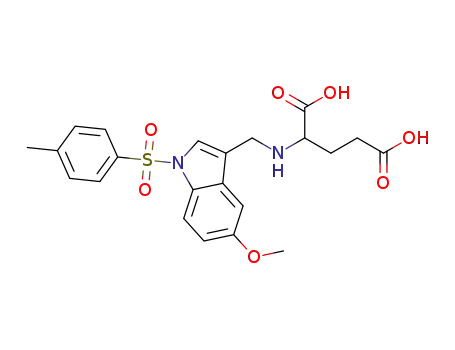 N-(5-methoxy-1-[(4-methylphenyl)sulfonyl]-1H-indol-3-ylmethyl)glutamic acid