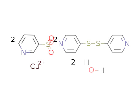 Cu(4,4'-dipyridyldisulfide)2(H2O)2(pyridine-3-sulfonate)2