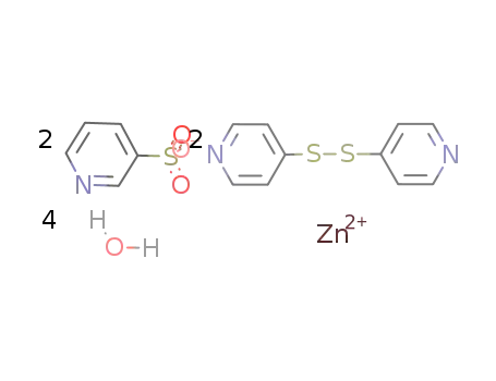 Zn(4,4'-dipyridyldisulfide)2(H2O)2(pyridine-3-sulfonate)2