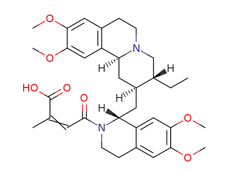 4-[1-(3-ethyl-9,10-dimethoxy-1,3,4,6,7,11b-hexahydro-2H-pyrido[2,1-a]isoquinolin-2-ylmethyl)-6,7-dimethoxy-3,4-dihydro-1H-isoquinolin-2-yl]-2-methyl-4-oxo-but-2-enoic acid