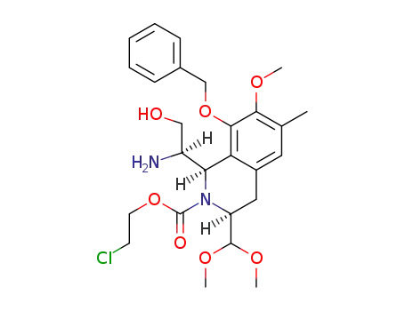 (1R,3S)-2-chloroethyl 1-[(R)-1-amino-2-hydroxyethyl]-8-benzyloxy-3-(dimethoxymethyl)-7-methoxy-6-methyl-3,4-dihydroisoquinoline-2(1H)-carboxylate