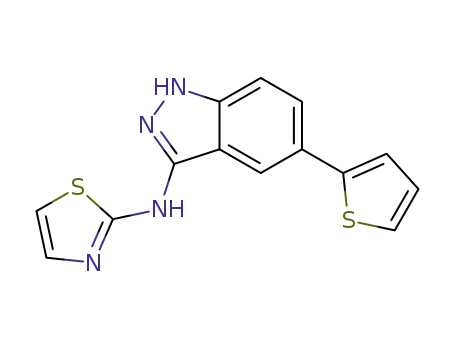N-1,3-thiazol-2-yl-5-(2-thienyl)-1H-indazole-3-amine