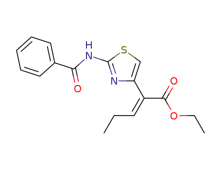 ethyl (E)-2-(2-benzamidothiazol-4-yl)pent-2-enoate
