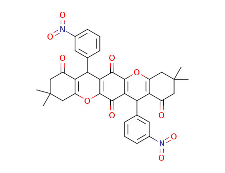 3,3,10,10-tetramethyl-7,14-bis(3-nitrophenyl)-3,4,10,11-tetrahydrochromeno[2,3-b]xanthene-1,6,8,13(2H,7H,9H,14H)-tetraone