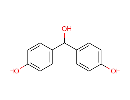 Molecular Structure of 69552-26-7 (Benzenemethanol, 4-hydroxy-a-(4-hydroxyphenyl)-)