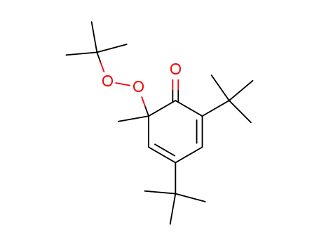 Molecular Structure of 64756-81-6 (2,4-Cyclohexadien-1-one,
2,4-bis(1,1-dimethylethyl)-6-[(1,1-dimethylethyl)dioxy]-6-methyl-)