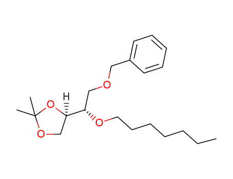 1-O-benzyl-2-O-(hept-1-yl)-3,4-O-isopropylidene-D-erythritol