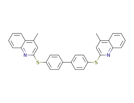 2,2'-(biphenyl-4,4'-diylbissulfanediyl)bis-(4-methylquinoline)