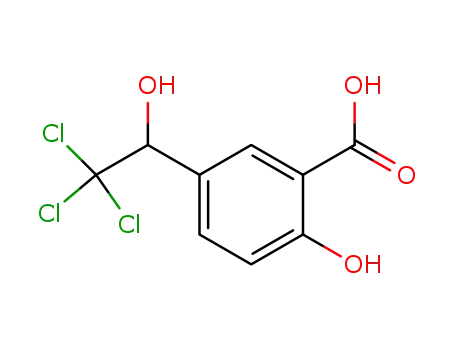 2-hydroxy-5-(2,2,2-trichloro-1-hydroxy-ethyl)-benzoic acid