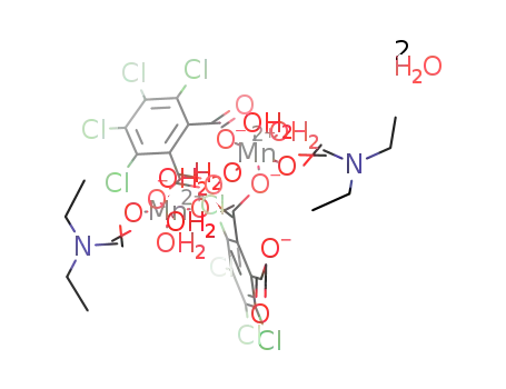 [Mn2(3,4,5,6-tetrachloro-1,2-benzenedicarboxylic acid)2(N,N-diethylformamide)2(H2O)6]*2H2O