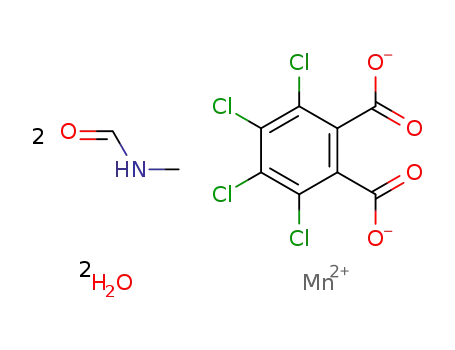 Mn(3,4,5,6-tetrachloro-1,2-benzenedicarboxylic acid)(N-methylformamide)2(H2O)2