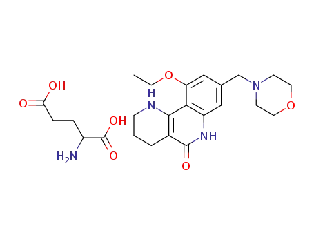 10-ethoxy-8-(morpholinomethyl)-1,2,3,4-tetrahydrobenzo[h][1,6]naphthyridine-5(6H)-one glutamic acid