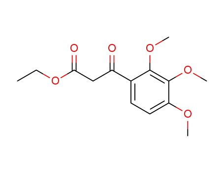 Molecular Structure of 38975-83-6 (3-OXO-3-(2,3,4-TRIMETHOXYPHENYL)PROPIONIC ACID ETHYL ESTER)
