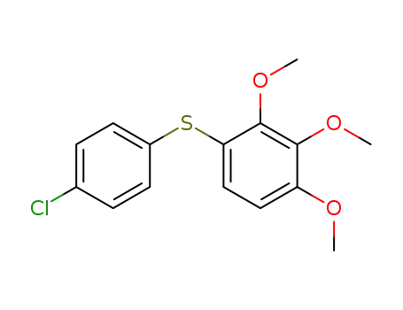 (4-chlorophenyl)(2,3,4-trimethoxyphenyl)sulfane
