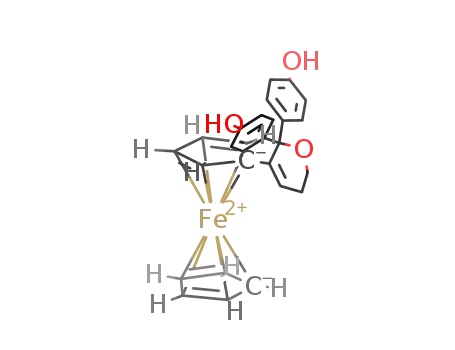 4,4'-(3-ferrocenyl-5,6-dihydro-2H-pyran-2,2-diyl)diphenol