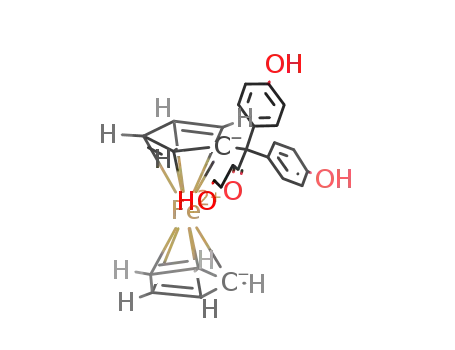 5-hydroxy-1,1-bis(4-hydroxyphenyl)-1-ferrocenylpentan-2-one