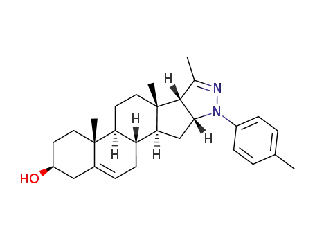 (3S,16R,17S)-3'-methyl-1'-(4")-tolyl-2'-pyrazolino[4',5':17,16]androst-5-en-3-ol