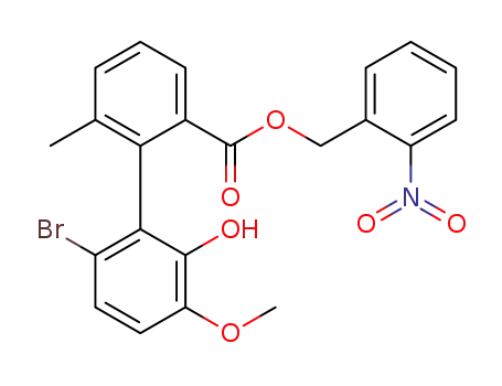 2-nitrobenzyl (R)-6'-bromo-2'-hydroxy-3'-methoxy-6-methyl-[1,1'-biphenyl]-2-carboxylate
