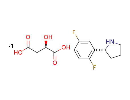 (R)-2-(2,5-difluorophenyl)-pyrrolidine (R)-2-hydroxy-succinate