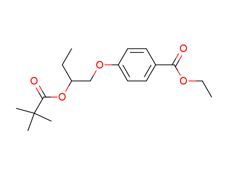 4-[2-(1-Oxo-2,2-dimethylpropoxy)butoxy]benzoic acid ethyl ester