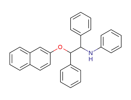 N-(2-(naphthalen-2-yloxy)-1,2-diphenylethyl)aniline