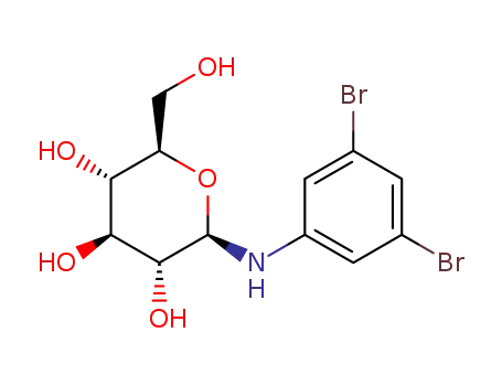 (-)-(3R,4S,5S,6R)-2-(3,5-dibromophenylamino)-6-(hydroxymethyl)tetrahydro-2H-pyran-3,4,5-triol