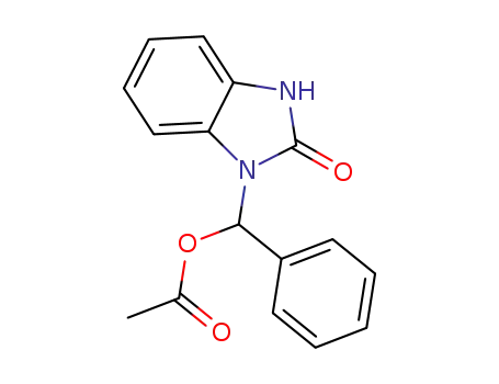 (2-oxo-2,3-dihydro-1H-benz[d]imidazol-1-yl)(phenyl)methyl acetate