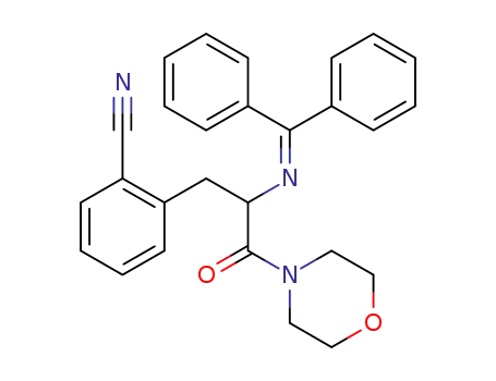 2-(2-((diphenylmethylene)amino)-3-morpholino-3-oxopropyl)benzonitrile