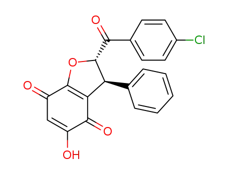 trans-2-(4-chlorobenzoyl)-5-hydroxy-3-phenyl-2,3-dihydrobenzofuran-4,7-dione
