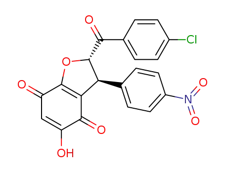 trans-2-(4-chlorobenzoyl)-5-hydroxy-3-(4-nitrophenyl)-2,3-dihydrobenzofuran-4,7-dione