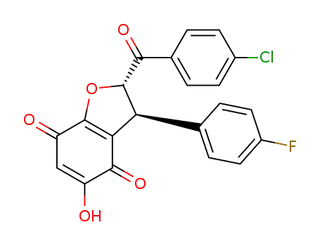 trans-2-(4-chlorobenzoyl)-3-(4-fluorophenyl)-5-hydroxy-2,3-dihydrobenzofuran-4,7-dione