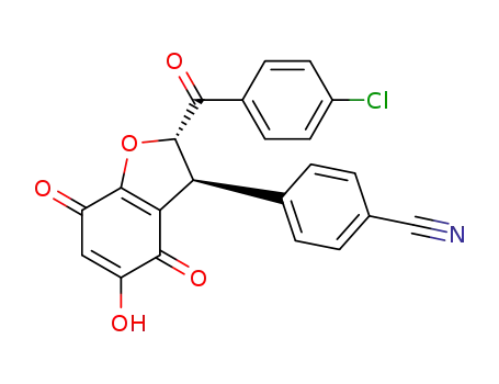 trans-2-((4-chlorobenzoyl)-5-hydroxy-4,7-dioxo-2,3,4,7-tetrahydrobenzofuran-3-yl)benzonitrile