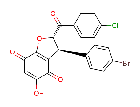 trans-3-(4-bromophenyl)-2-(4-chlorobenzoyl)-5-hydroxy-2,3-dihydrobenzofuran-4,7-dione