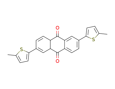2,6-bis(5-methylthiophen-2-yl)-4a,9a-dihydroanthraquinone