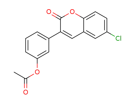 3-(6-chloro-2-oxo-2H-chromen-3-yl)phenyl acetate