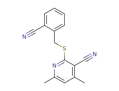 3-cyano-2-(2-cyanobenzylthio)-4,6-dimethylpyridine