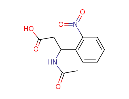3-N-Acetyl-amino-3-(o-nitrophenyl)-propionsaeure