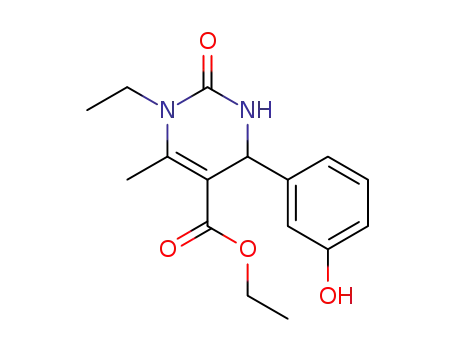 5-ethoxycarbonyl-1-ethyl-6-methyl-4-(3-hydroxyphenyl)-3,4-dihydropyrimidin-2(1H)-one