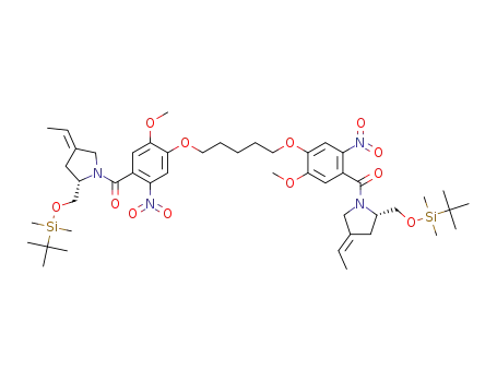 ((pentane-1,5-diylbis(oxy))bis(5-methoxy-2-nitro-4,1-phenylene))bis(((S,E)-2-(((tert-butyldimethylsilyl)oxy)methyl)-4-ethylidenepyrrolidin-1-yl)methanone)