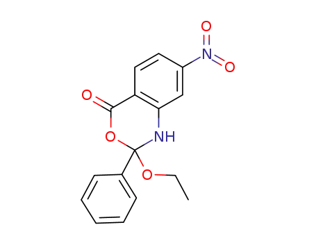 (±)-2-ethoxy-7-nitro-2-phenyl-1,2-dihydro-4H-benzo[d][1,3]oxazin-4-one