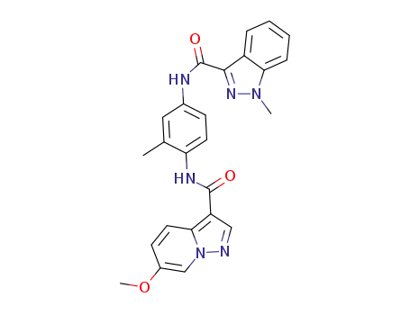 N-(4-(6-methoxypyrazolo[1,5-a]pyridine-3-carboxamido)-3-methylphenyl)-1-methyl-1H-indazole-3-carboxamide