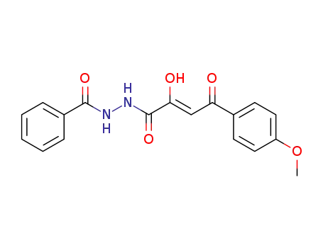 Benzoic acid N'-[(Z)-2-hydroxy-4-(4-methoxy-phenyl)-4-oxo-but-2-enoyl]-hydrazide