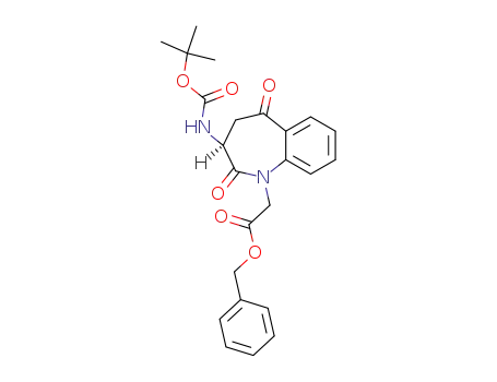 Benzyl 2-(3S-3-<<(1,1-Dimethylethoxy)carbonyl>amino>-2,5-dioxo-2,3,4,5-tetrahydro-1H-1-benzazepin-1-yl)-ethanoate