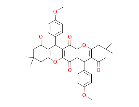 7,14-bis(4-methoxyphenyl)-3,3,10,10-tetramethyl-3,4,10,11-tetrahydrochromeno[2,3-b]xanthene-1,6,8,13(2H,7H,9H,14H)-tetraone